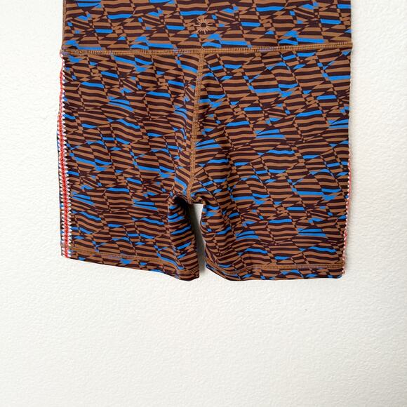 [Aerie] Offline Brown Goals Crochet Inset Geometric Bike Shorts NWT Sz Medium M - Picture 8 of 12